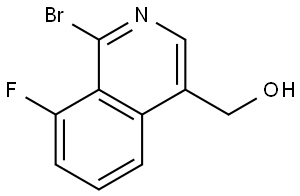 (1-Bromo-8-fluoroisoquinolin-4-yl)methanol Struktur
