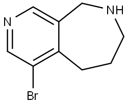 4-Bromo-6,7,8,9-tetrahydro-5H-pyrido[3,4-c]azepine Struktur