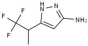 5-(1,1,1-Trifluoropropan-2-yl)-1H-pyrazol-3-amine Struktur
