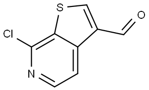 7-Chlorothieno[2,3-c]pyridine-3-carbaldehyde Struktur