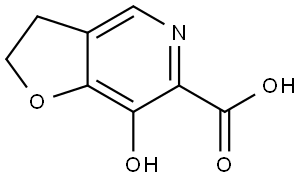 7-Hydroxy-2,3-dihydrofuro[3,2-c]pyridine-6-carboxylic acid Struktur