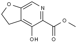 Methyl 4-hydroxy-2,3-dihydrofuro[2,3-c]pyridine-5-carboxylate Struktur