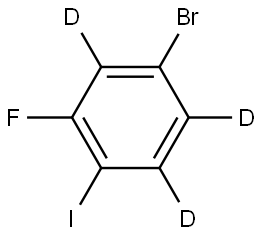 1-bromo-2,3,6-trideuterio-5-fluoro-4-iodobenzene Struktur