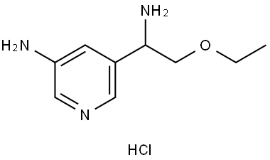 5-(1-Amino-2-ethoxyethyl)pyridin-3-amine (hydrochloride) Struktur