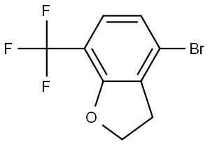 4-Bromo-7-(trifluoromethyl)-2,3-dihydrobenzofuran Struktur
