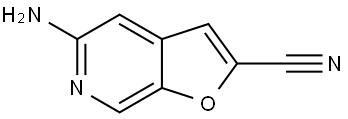 5-Aminofuro[2,3-c]pyridine-2-carbonitrile Struktur