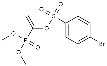 1-(Dimethoxyphosphoryl)vinyl 4-bromobenzenesulfonate Struktur