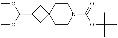 tert-butyl 2-(dimethoxymethyl)-7-azaspiro[3.5]nonane-7-carboxylate Struktur