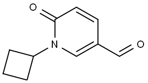 1-Cyclobutyl-6-oxo-1,6-dihydropyridine-3-carbaldehyde Structure