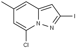 7-Chloro-2-iodo-5-methylpyrazolo[1,5-a]pyridine Struktur