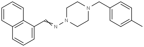 4-(4-METHYLBENZYL)-N-(1-NAPHTHYLMETHYLENE)-1-PIPERAZINAMINE Struktur