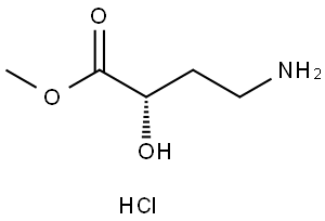 methyl (2S)-4-amino-2-hydroxybutanoate hydrochloride Struktur