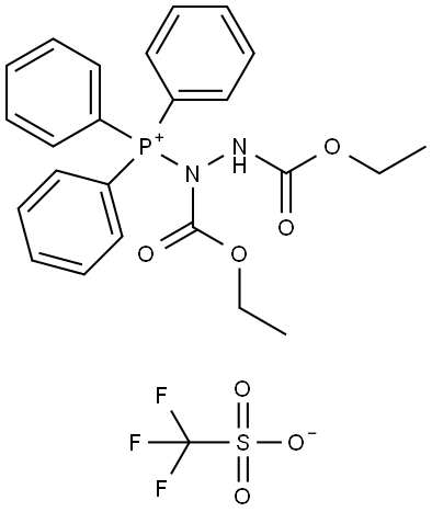 (1,2-Bis(Ethoxycarbonyl)Hydrazineyl)Triphenylphosphonium Struktur