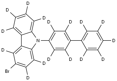 3-Bromo-9-(4-biphenylyl)carbazole-D16 Struktur