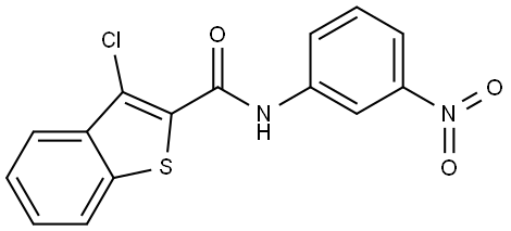3-CHLORO-N-(3-NITROPHENYL)-1-BENZOTHIOPHENE-2-CARBOXAMIDE Struktur
