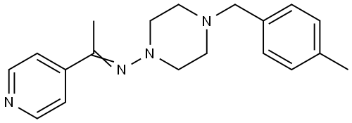 4-(4-METHYLBENZYL)-N-(1-(4-PYRIDINYL)ETHYLIDENE)-1-PIPERAZINAMINE Struktur