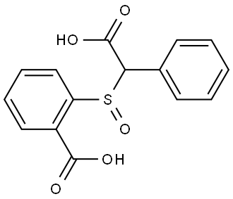 2-(CARBOXY-PHENYL-METHANESULFINYL)-BENZOIC ACID Struktur