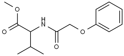 3-METHYL-2-(2-PHENOXY-ACETYLAMINO)-BUTYRIC ACID METHYL ESTER Struktur