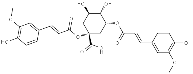 1,5-Di-O-feruloylquinic acid Struktur