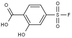 4-(Fluorosulfonyl)-2-hydroxybenzoic acid Struktur