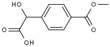 2-Hydroxy-2-(4-(methoxycarbonyl)phenyl)acetic acid Struktur