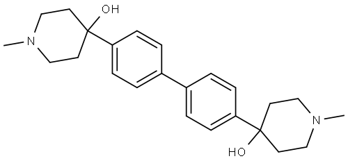 4-Piperidinol, 4,4'-[1,1'-biphenyl]-4,4'-diylbis[1-methyl- (9CI) Struktur