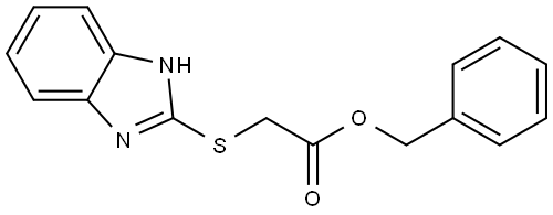 (1H-BENZOIMIDAZOL-2-YLSULFANYL)-ACETIC ACID BENZYL ESTER Struktur