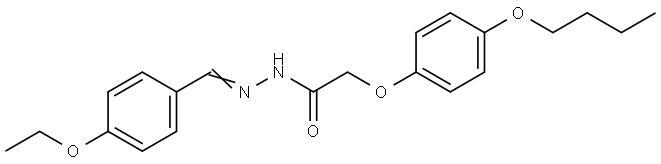 2-(4-BUTOXYPHENOXY)-N'-(4-ETHOXYBENZYLIDENE)ACETOHYDRAZIDE Struktur
