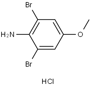 2,6-DIBROMO-4-METHOXY-PHENYLAMINE, HYDROCHLORIDE Struktur