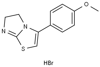 3-(4-METHOXY-PHENYL)-5,6-DIHYDRO-IMIDAZO(2,1-B)THIAZOLE, HYDROBROMIDE Struktur