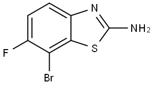 7-Bromo-6-fluorobenzo[d]thiazol-2-amine Struktur
