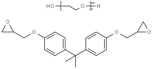 2,2'-[(METHYLETHYLIDENE)-BIS(4,1-PHENYLENEOXYMETHYLENE)]-BIS-OXIRANE POLYMER WITH ALPHA-HYDRO-OMEGA-HYDROXYPOLY[OXY-1,2-ETHANEDIYL] Struktur