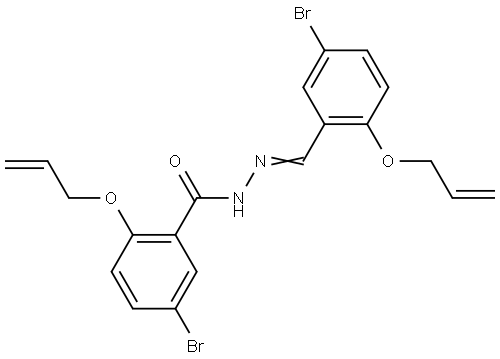 2-(ALLYLOXY)-N'-(2-(ALLYLOXY)-5-BROMOBENZYLIDENE)-5-BROMOBENZOHYDRAZIDE Struktur