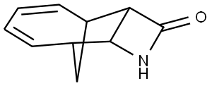 3-AZATRICYCLO[4.4.1.0(2,5)]UNDECA-7,9-DIEN-4-ONE Struktur