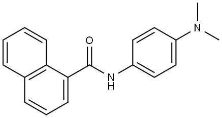 N-(4-(DIMETHYLAMINO)PHENYL)-1-NAPHTHAMIDE Struktur