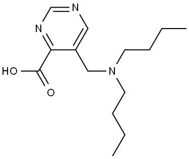 5-[(DIBUTYLAMINO)METHYL]-4-PYRIMIDINECARBOXYLIC ACID Struktur