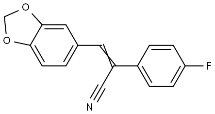 3-(1,3-BENZODIOXOL-5-YL)-2-(4-FLUOROPHENYL)ACRYLONITRILE Struktur