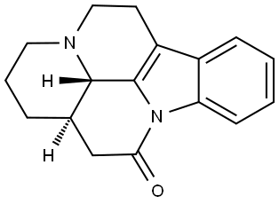 (13aR,13bS)-2,3,6,13,13a,13b-hexahydro-1H-indolo[3,2,1-de]pyrido[3,2,1-ij][1,5]naphthyridin-12(5H)-one Struktur