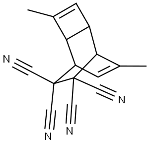 3,10-DIMETHYLTRICYCLO[4.2.2.0(2,5)]DECA-3,9-DIENE-7,7,8,8-TETRACARBONITRILE Struktur