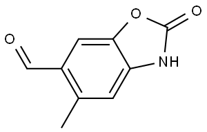 5-Methyl-2-oxo-2,3-dihydrobenzo[d]oxazole-6-carbaldehyde Struktur