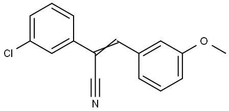 2-(3-CHLOROPHENYL)-3-(3-METHOXYPHENYL)ACRYLONITRILE Struktur