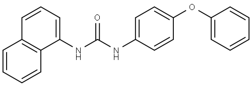 1-NAPHTHALEN-1-YL-3-(4-PHENOXY-PHENYL)-UREA Struktur