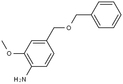 4-((Benzyloxy)methyl)-2-methoxyaniline Struktur