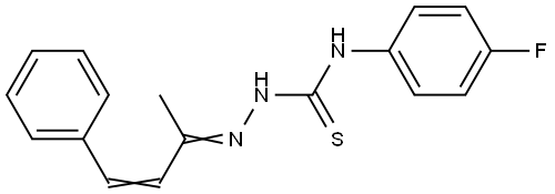 4-PHENYL-3-BUTEN-2-ONE N-(4-FLUOROPHENYL)THIOSEMICARBAZONE Struktur