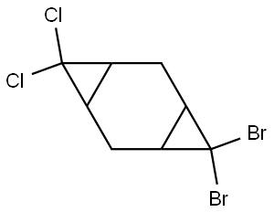 4,4-DIBROMO-8,8-DICHLOROTRICYCLO[5.1.0.0(3,5)]OCTANE Structure