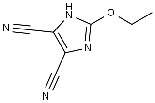 2-ethoxy-1H-imidazole-4,5-dicarbonitrile Struktur