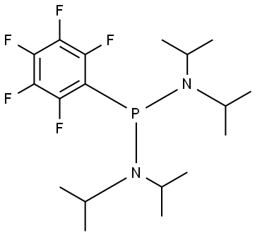 Phosphonous diamide, N,N,N′,N′-tetrakis(1-methylethyl)-P-(pentafluorophenyl)- Struktur