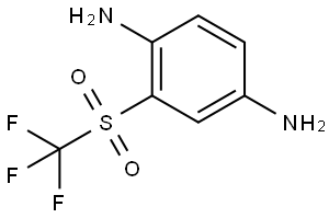 1,4-Benzenediamine, 2-[(trifluoromethyl)sulfonyl]- Struktur