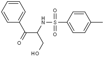 N-(1-(HYDROXYMETHYL)-2-OXO-2-PHENYLETHYL)-4-METHYLBENZENESULFONAMIDE Struktur