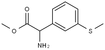 methyl 2-amino-2-(3-(methylthio)phenyl)acetate Struktur